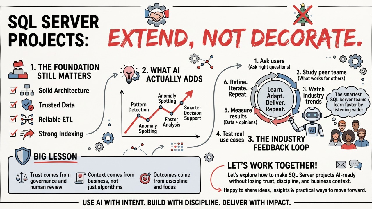 SQL Server Projects: Extend, Don't Decorate